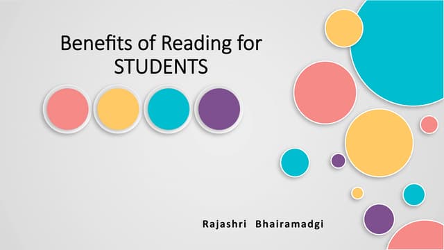 Benefits of reading for Students
