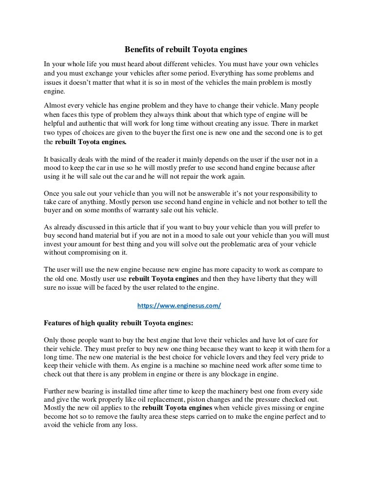 should i buy a car with a rebuilt engine