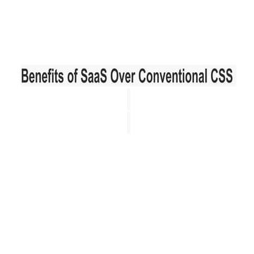 Benefits of SaaS Over Conventional CSS.pptx
