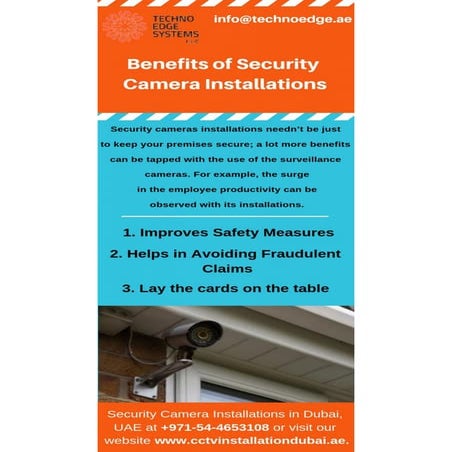 Benefits of security camera installations