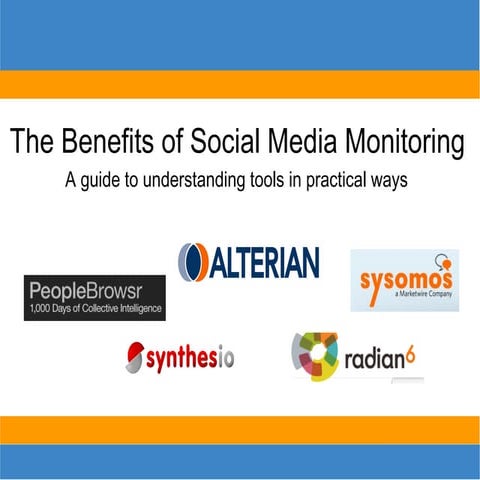 Benefits of Social Media Monitoring