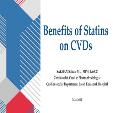 Benefits of Statins on Cardiovascular Diseases | PDF