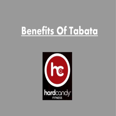 Benefits of Tabata