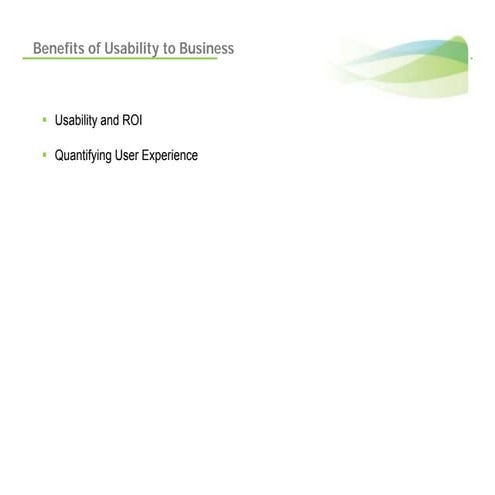 Benefits Of Usability