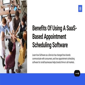 Benefits of using a saa s based appointment scheduling software