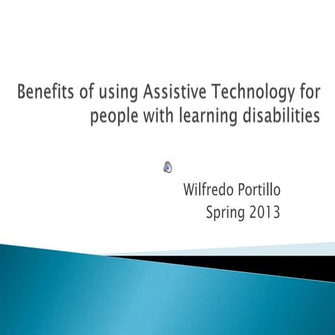 Benefits of using assistive technology | PPTX