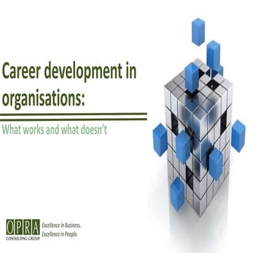 Making Career Guidance work inside organisations