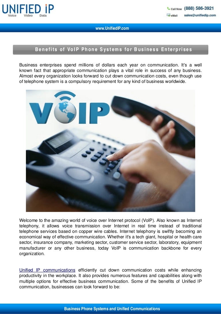 Benefits of VoIP Phone Systems for Business Enterprises