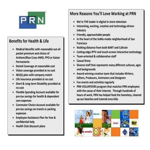 PRN Benefits Summary