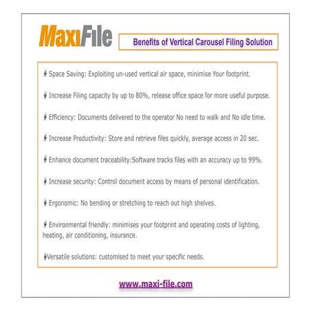 Principle of carousel filing system. maxi file | PDF