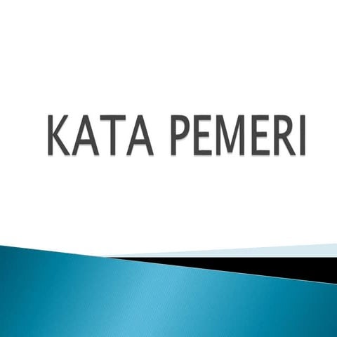 KATA PEMERI