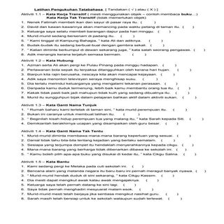 Bengkel teknik menjawab BM latihan ...