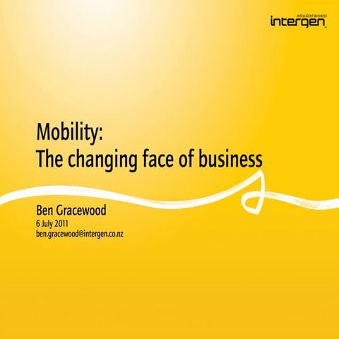 Ben Gracewood Mobility: The changing face of business