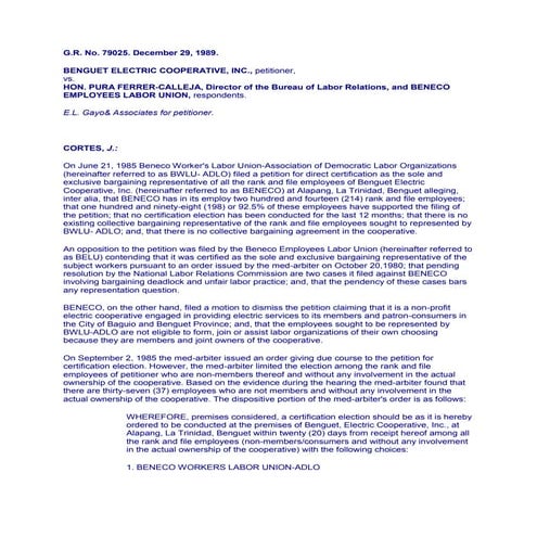 Benguet electric coop | PDF
