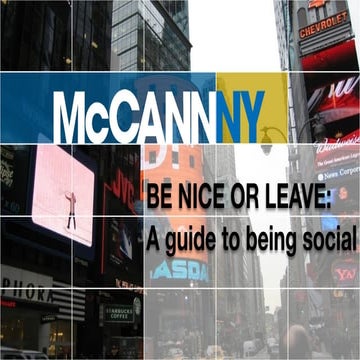 Be Nice Or Leave