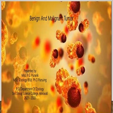 Benign and malignant tumor comparison | PPTX
