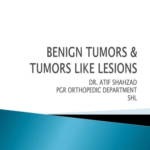 Benign tumors and tumor like lesions