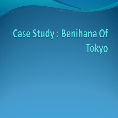 Benihana of tokyo