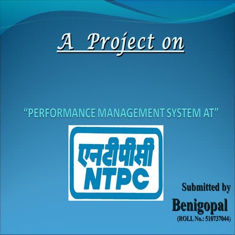 PERFORMANCE MANAGEMENT SYSTEM 