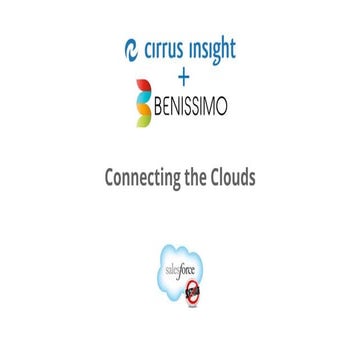 Cirrus Insight + Benissimo: Connecting the Clouds