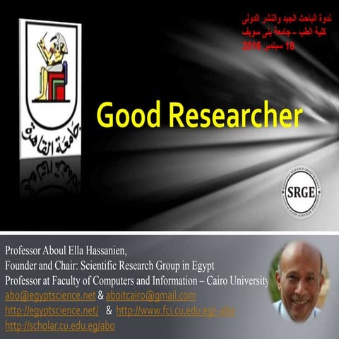 Good researcher lecture 