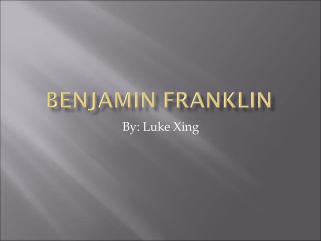 Benjamin Franklin