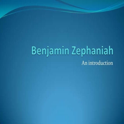 Benjamin zephaniah