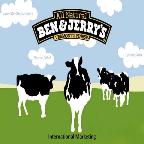 Ben & jerry's international marketing