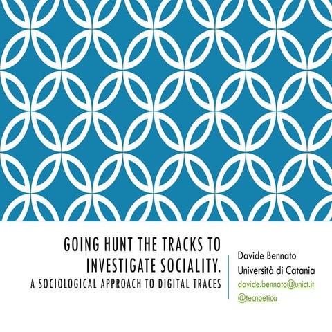 A sociological approach to digital traces