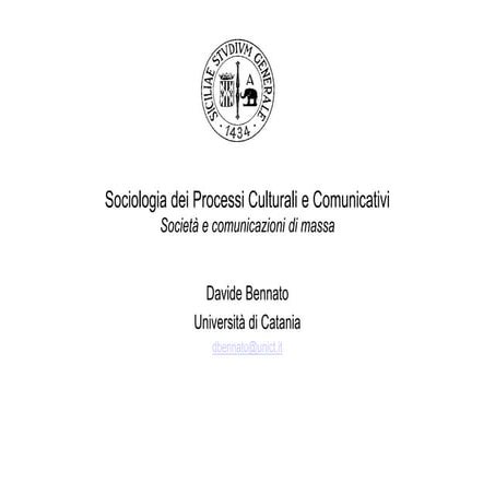 Società e comunicazioni di massa