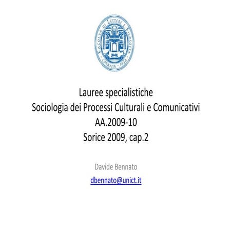 Dalla Bullet theory alla sociologia funzionalista dei media
