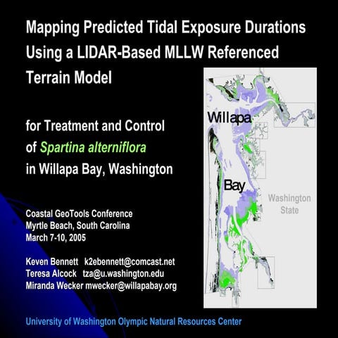 Tide Prediction GIS Model for Willapa Bay