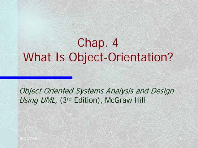 Bennett chap 4