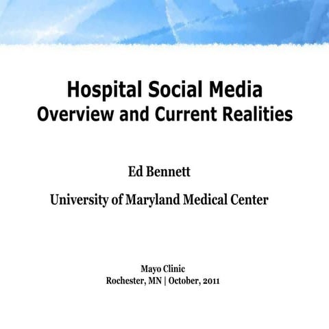 Mayo Ragan 2011 Presentation