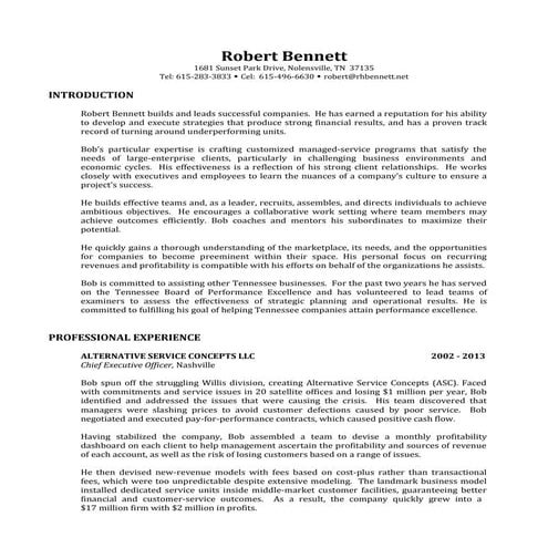 Bennett resume 3   011813