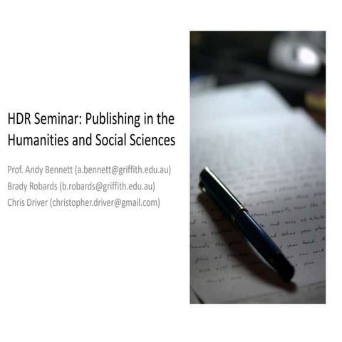 Publishing during PhD candidature