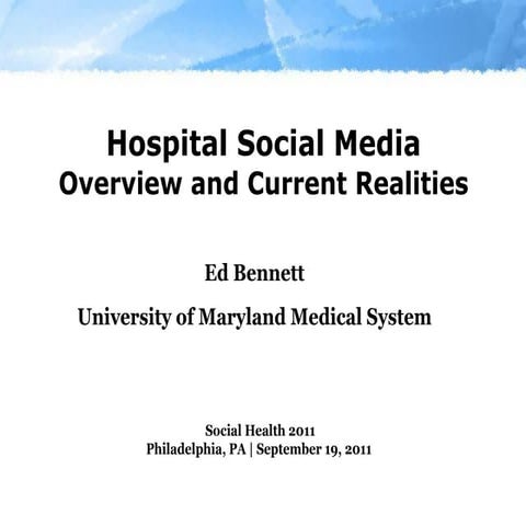 Hospital Social Media