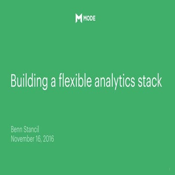 PLOTCON NYC: Building a Flexible Analytics Stack