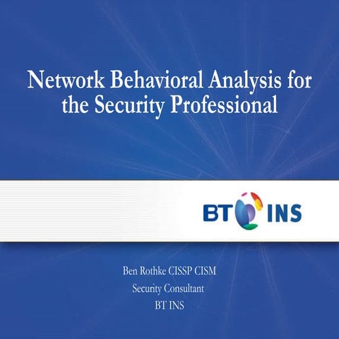 Ben Rothke - NBA for The Security Professional