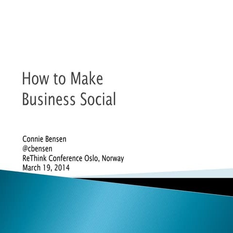 How To Make Business Social