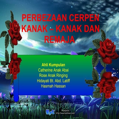 ciri -ciri cerpen kanak kanak dan remaja