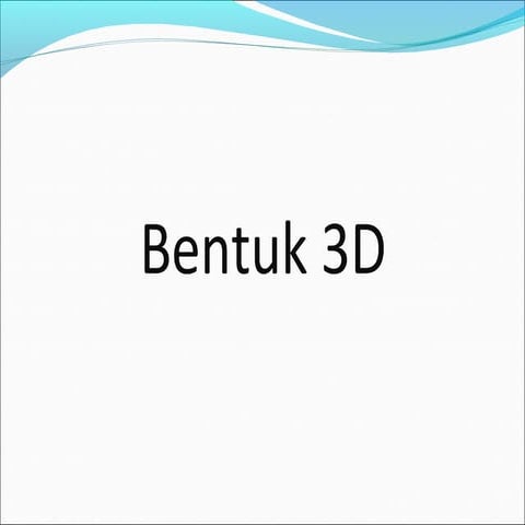 Bentuk 3D