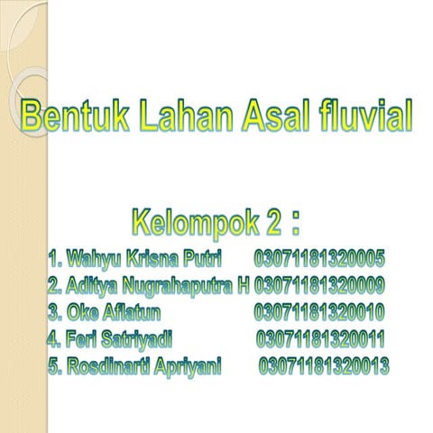 Bentuk asal fluvial