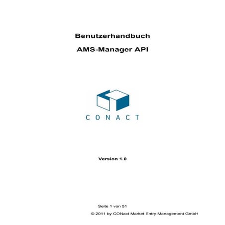 Benutzerhandbuch ams manager api deutsch