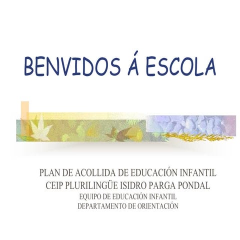 Benvidos á escola 