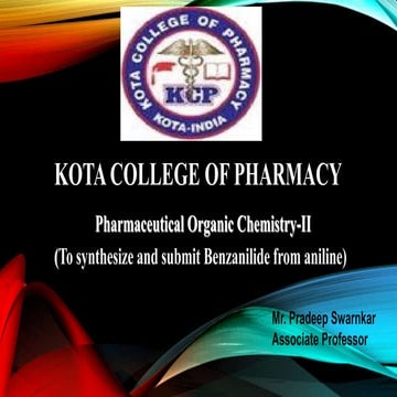 Benzanilide from aniline