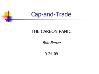 Benze Cap N Trade 092409