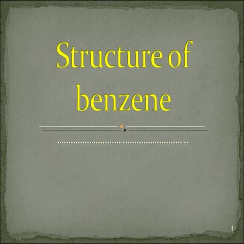 Benzen lecture