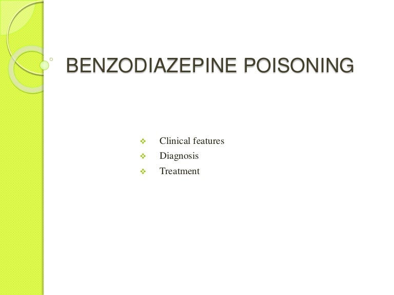 Benzodiazepine Poisoning