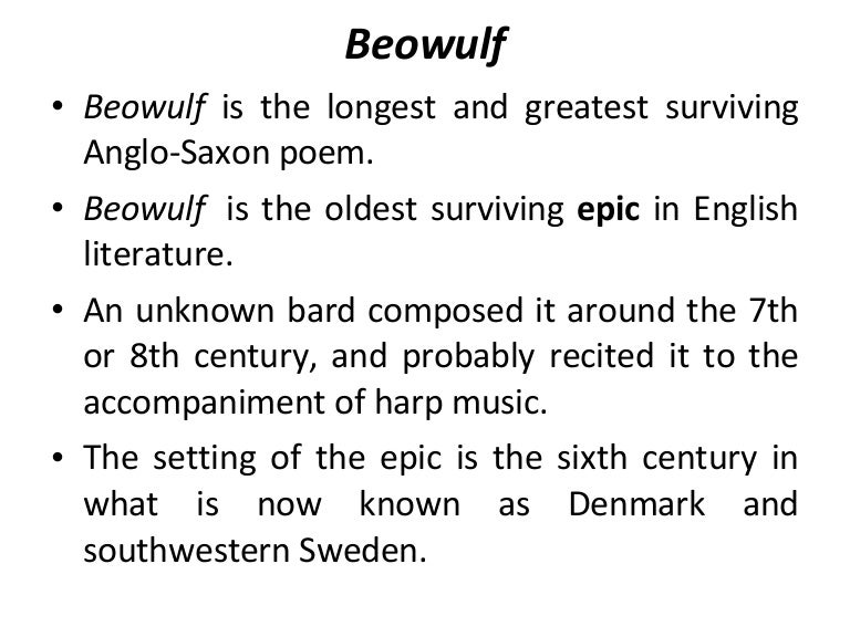 essay on the story beowulf